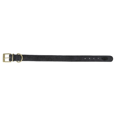 Trixie Dog Collar Genuine Leather Black