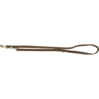 Trixie Dog Lead Pure Adjustable Leather Brown