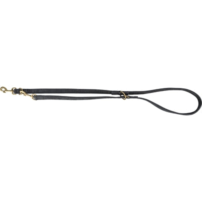 Trixie Dog Lead Pure Adjustable Leather Black