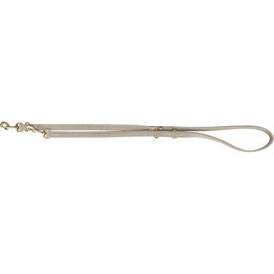 Trixie Dog Lead Pure Adjustable Leather Light Grey